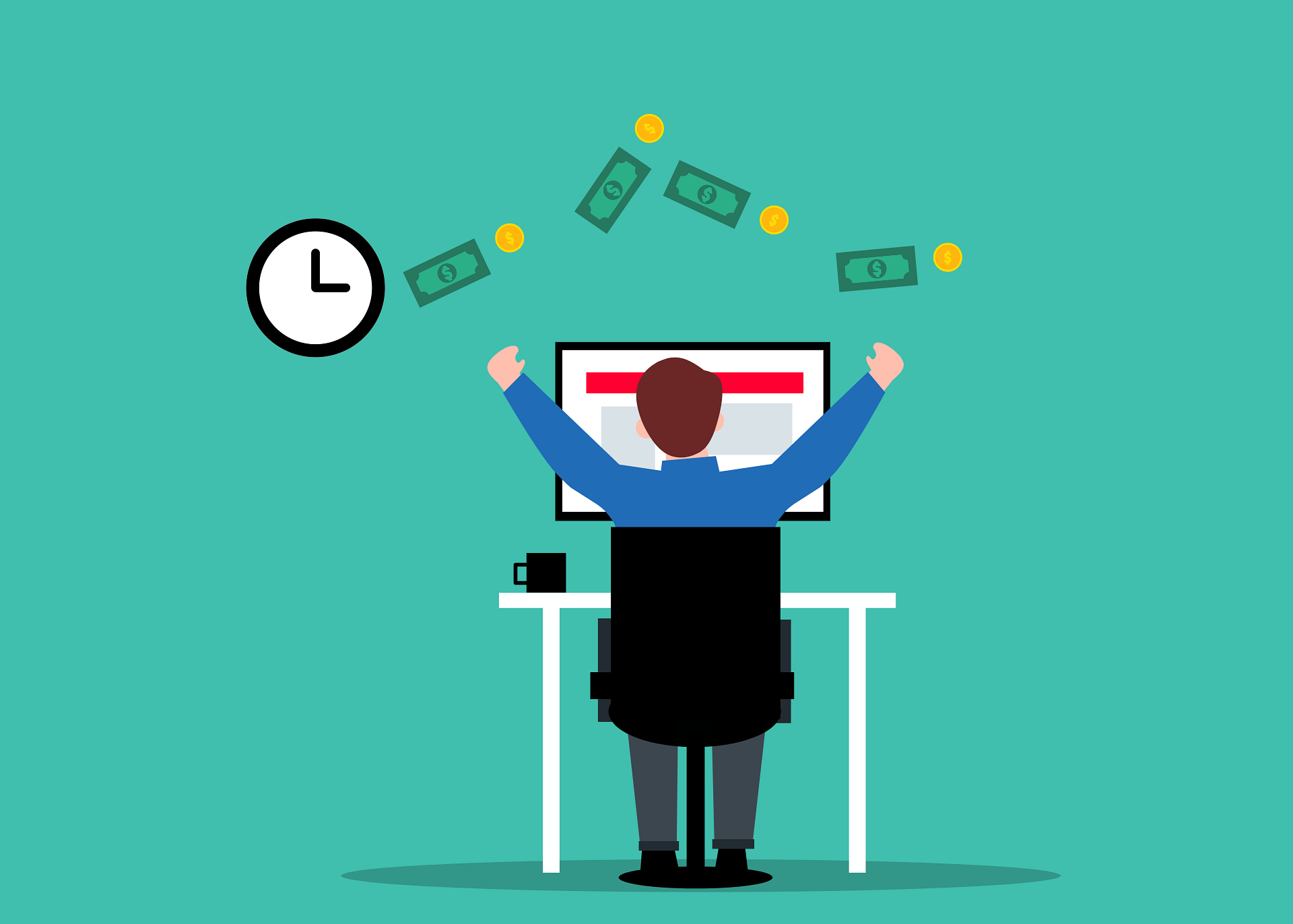 Illustration showing £50,000 UK salary after tax with monthly take-home pay summary